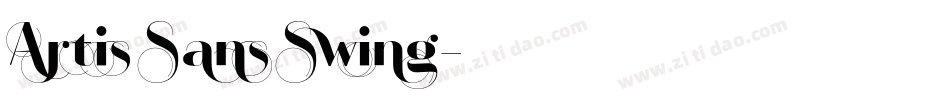 Artis Sans Swing字体转换